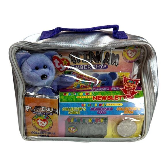 Ty Other - Ty Beanie Babies Platinum Membership Collectors Set With Coin & Plush Bear In Si